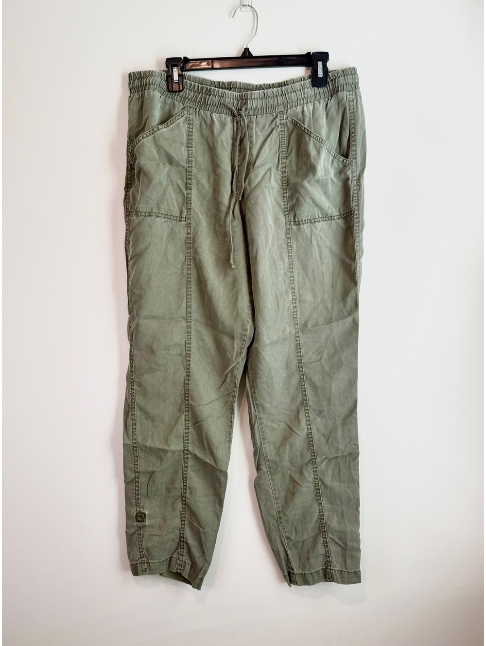Cato Olive Green Tencel Jogger Pants Size Large
